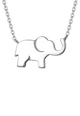 good-looking lucky elephant silver baby necklace